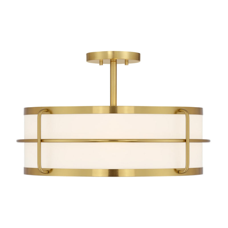 Savoy House 6-4193-4-322 Four Light Semi-Flush Mount, Warm Brass (5)