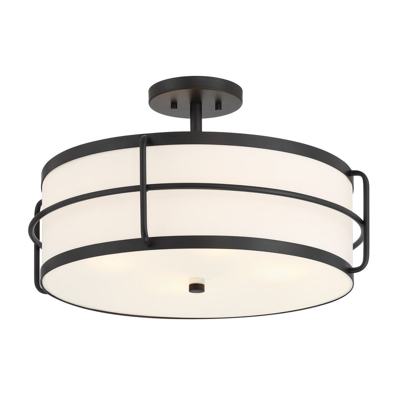 Savoy House 6-4193-4-89 Four Light Semi-Flush Mount, Matte Black (3)
