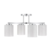 Savoy House 6-4693-4-11 Four Light Semi-Flush Mount, Chrome (2)