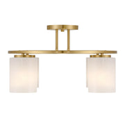 Savoy House 6-4693-4-322 Four Light Semi-Flush Mount, Warm Brass (3)