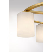 Savoy House 6-4693-4-322 Four Light Semi-Flush Mount, Warm Brass (6)