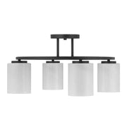 Savoy House 6-4693-4-89 Four Light Semi-Flush Mount, Matte Black (2)