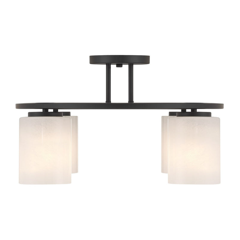 Savoy House 6-4693-4-89 Four Light Semi-Flush Mount, Matte Black (3)