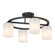 Savoy House 6-4693-4-89 Four Light Semi-Flush Mount, Matte Black (4)