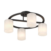 Savoy House 6-4693-4-89 Four Light Semi-Flush Mount, Matte Black (5)
