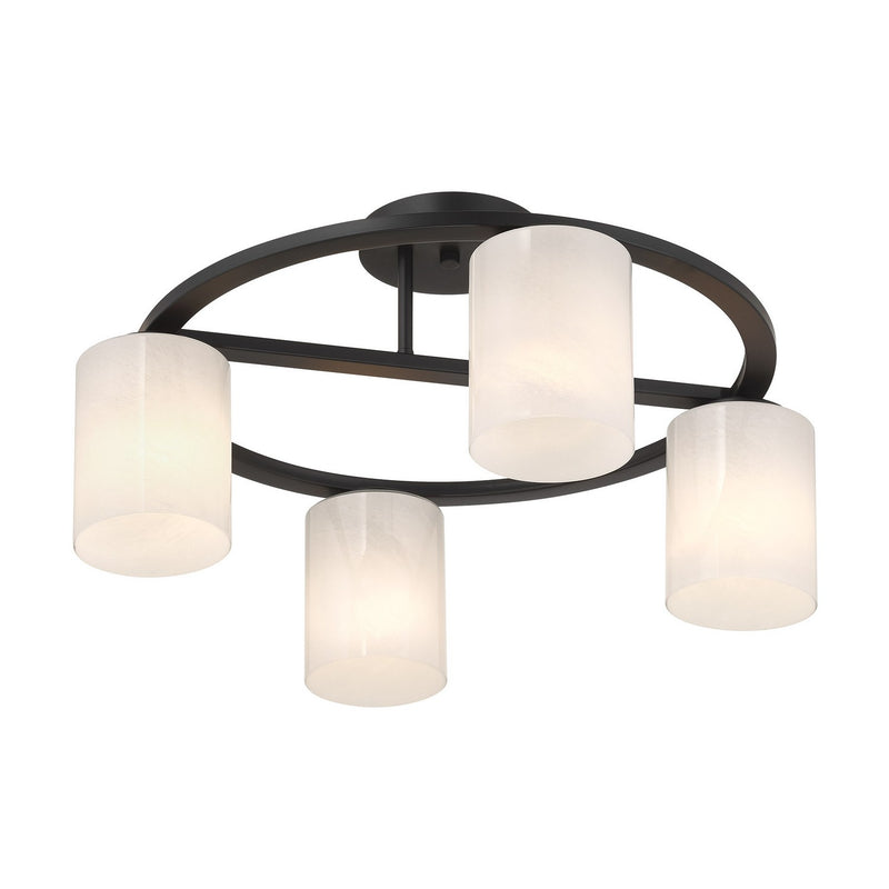 Savoy House 6-4693-4-89 Four Light Semi-Flush Mount, Matte Black (5)