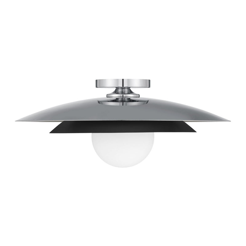 Savoy House 6-5564-1-11 One Light Semi-Flush Mount, Chrome (2)