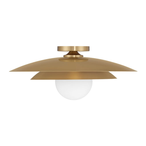 Savoy House 6-5564-1-322 One Light Semi-Flush Mount, Warm Brass (2)