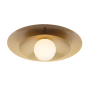 Savoy House 6-5564-1-322 One Light Semi-Flush Mount, Warm Brass (4)