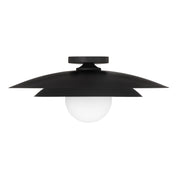 Savoy House 6-5564-1-89 One Light Semi-Flush Mount, Matte Black (2)
