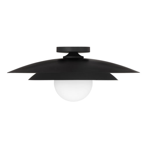 Savoy House 6-5564-1-89 One Light Semi-Flush Mount, Matte Black (2)