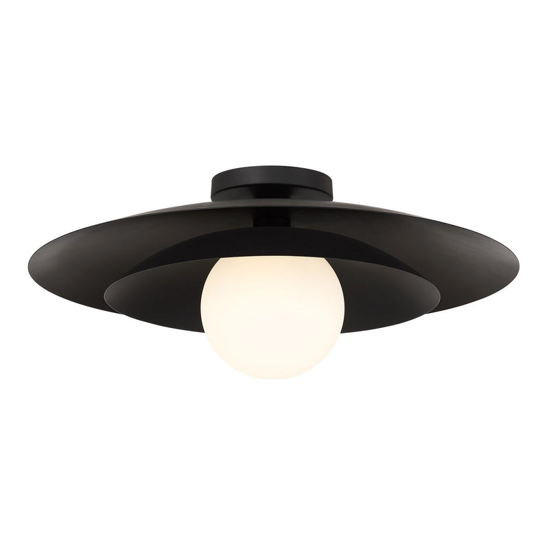 Savoy House 6-5564-1-89 One Light Semi-Flush Mount, Matte Black (3)