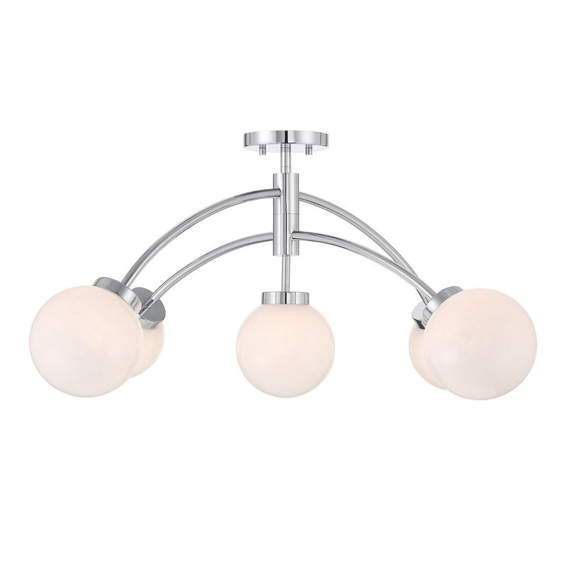 Savoy House 6-6199-5-11 LED Semi-Flush Mount, Chrome (3)