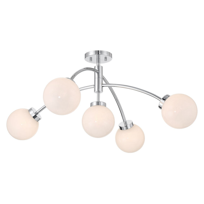 Savoy House 6-6199-5-11 LED Semi-Flush Mount, Chrome (4)