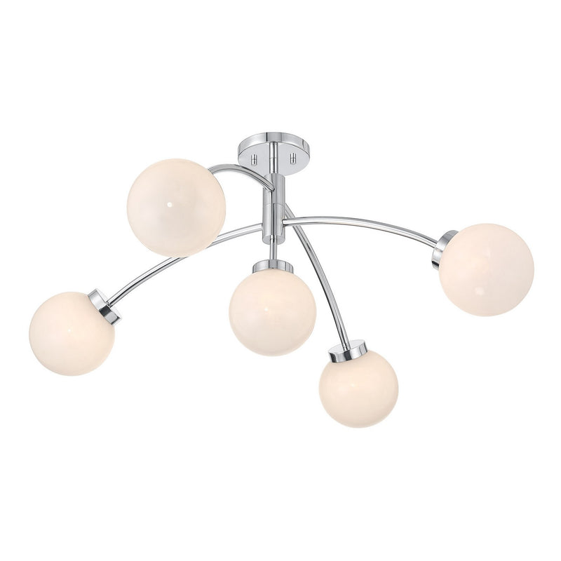 Savoy House 6-6199-5-11 LED Semi-Flush Mount, Chrome (5)