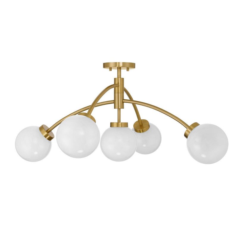 Savoy House 6-6199-5-322 LED Semi-Flush Mount, Warm Brass (2)
