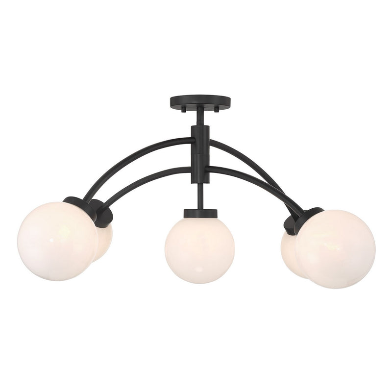 Savoy House 6-6199-5-89 LED Semi-Flush Mount, Matte Black (3)