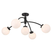 Savoy House 6-6199-5-89 LED Semi-Flush Mount, Matte Black (4)