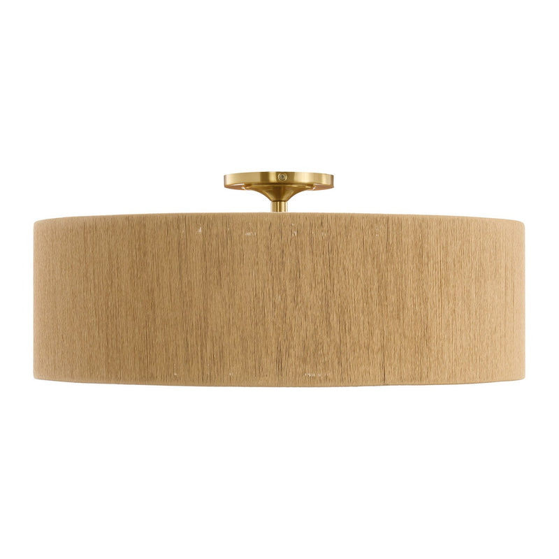 Savoy House 6-9312-4-322 Four Light Flush Mount, Warm Brass (2)