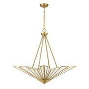 Savoy House 7-1038-4-322 Four Light Pendant, Warm Brass (2)