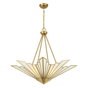 Savoy House 7-1038-4-322 Four Light Pendant, Warm Brass (3)