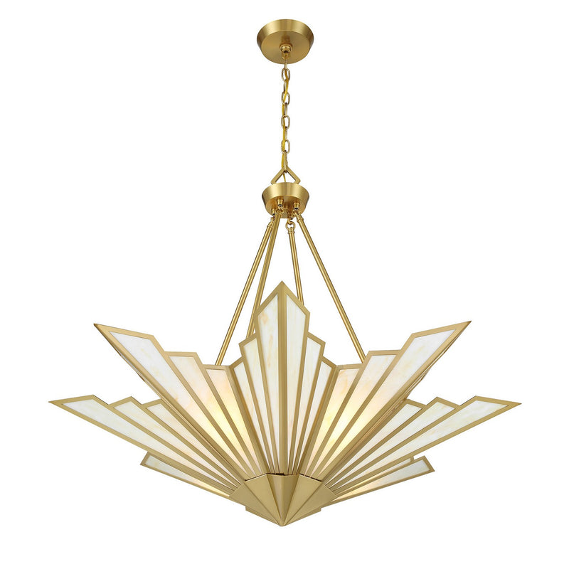 Savoy House 7-1038-4-322 Four Light Pendant, Warm Brass (4)