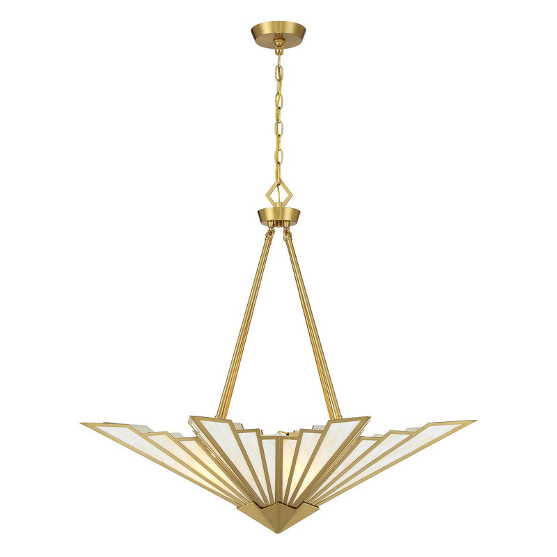 Savoy House 7-1038-4-322 Four Light Pendant, Warm Brass (5)