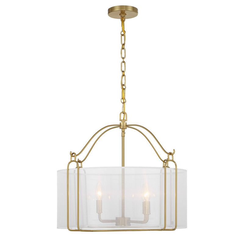Savoy House 7-1693-4-322 Four Light Pendant, Warm Brass (5)
