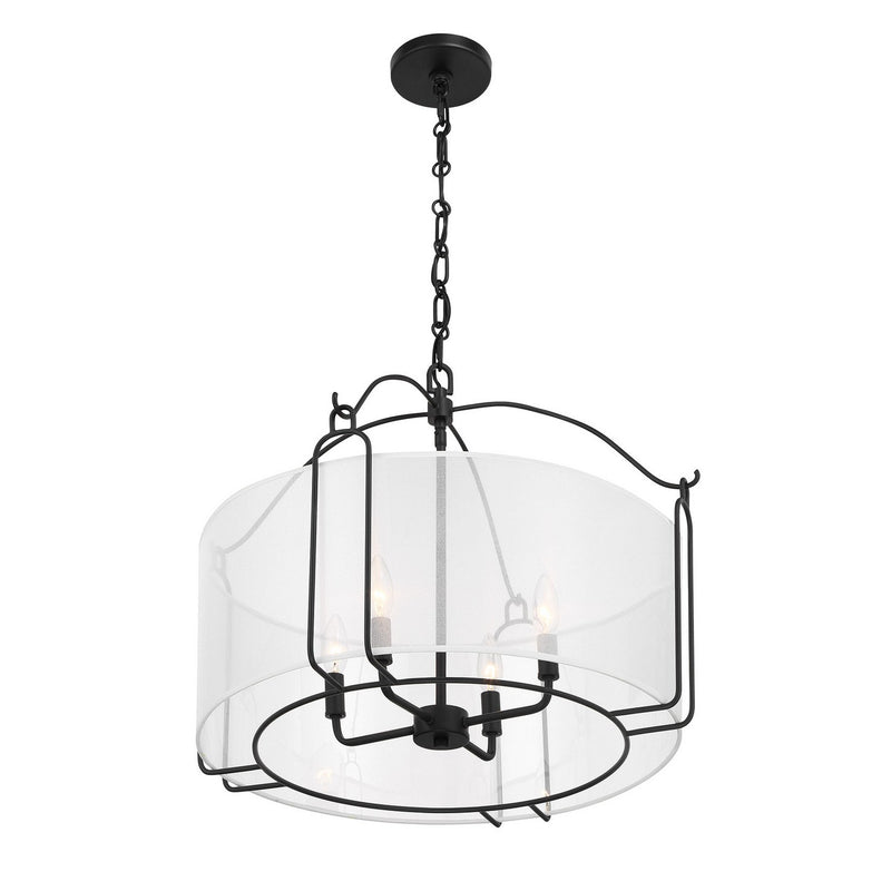 Savoy House 7-1693-4-89 Four Light Pendant, Matte Black (4)