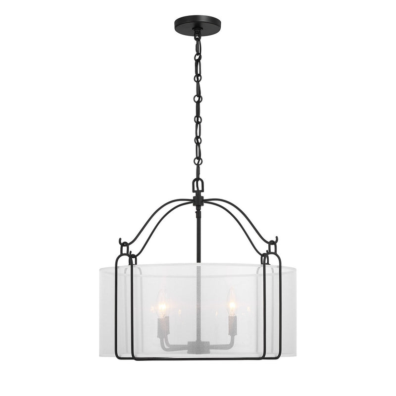 Savoy House 7-1693-4-89 Four Light Pendant, Matte Black (5)