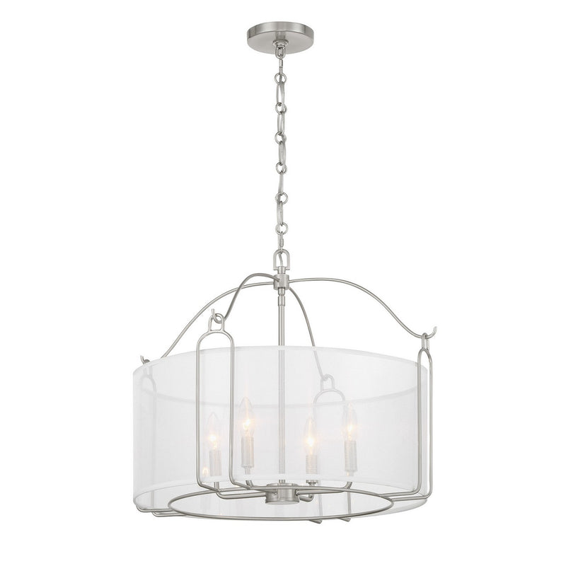 Savoy House 7-1693-4-SN Four Light Pendant, Satin Nickel (3)