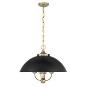 Savoy House 7-1725-4-143 Four Light Pendant, Matte Black/Warm Brass (3)