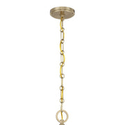 Savoy House 7-1725-4-143 Four Light Pendant, Matte Black/Warm Brass (5)