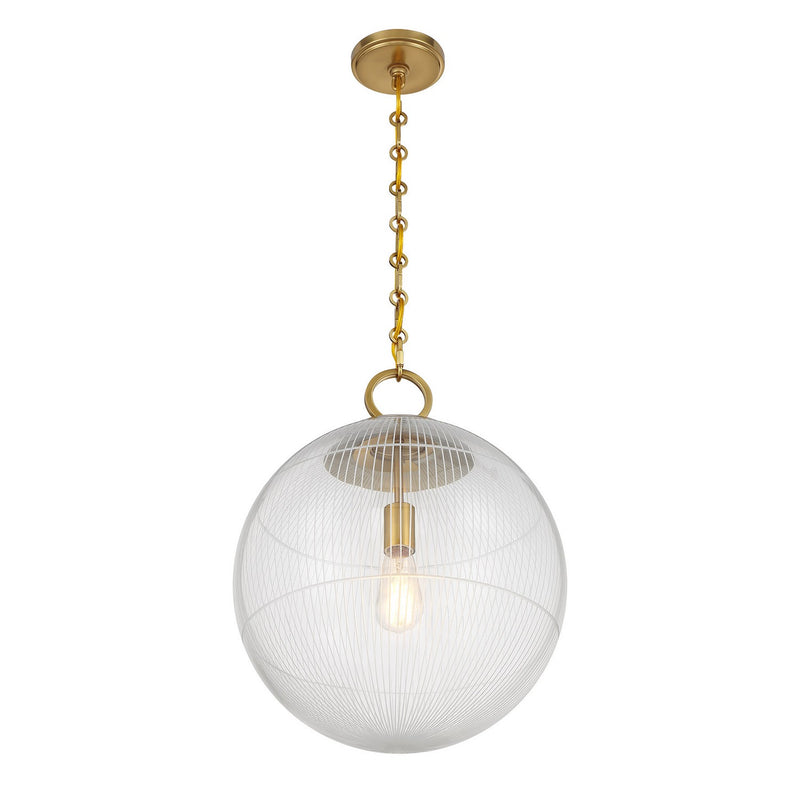 Savoy House 7-1840-1-322 One Light Pendant, Warm Brass (4)