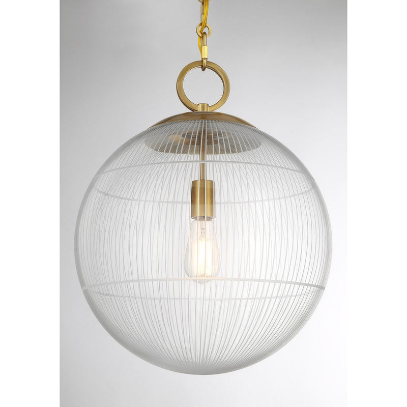 Savoy House 7-1840-1-322 One Light Pendant, Warm Brass (6)