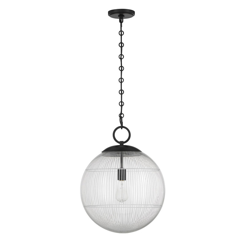 Savoy House 7-1840-1-89 One Light Pendant, Matte Black (2)