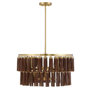Savoy House 7-2747-4-322 Four Light Pendant, Warm Brass (2)