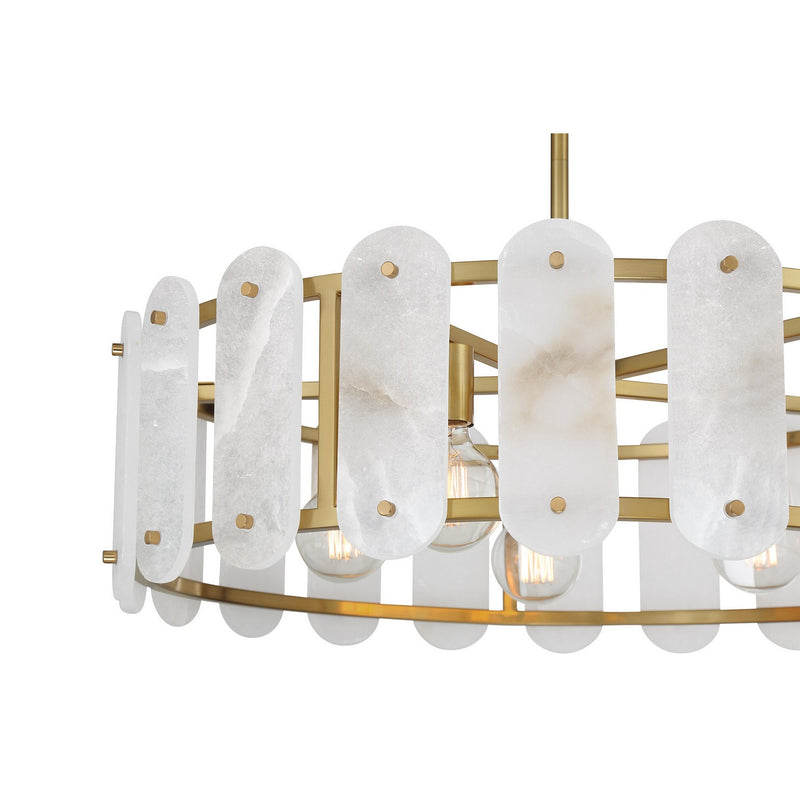 Savoy House 7-2911-5-322 Five Light Pendant, Warm Brass (6)