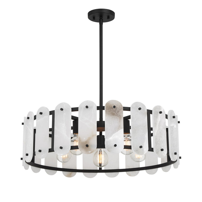 Savoy House 7-2911-5-50 Five Light Pendant, Black Cashmere (3)