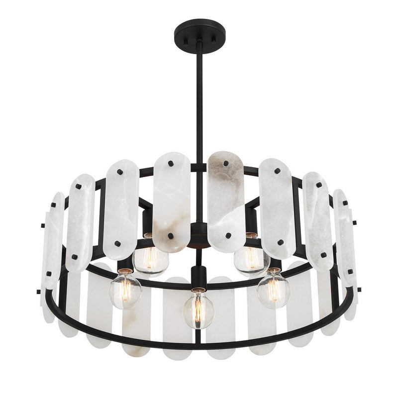 Savoy House 7-2911-5-50 Five Light Pendant, Black Cashmere (4)