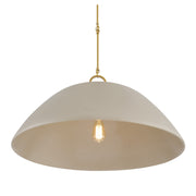Savoy House 7-2918-1-156 One Light Pendant, Concrete/Brass (4)