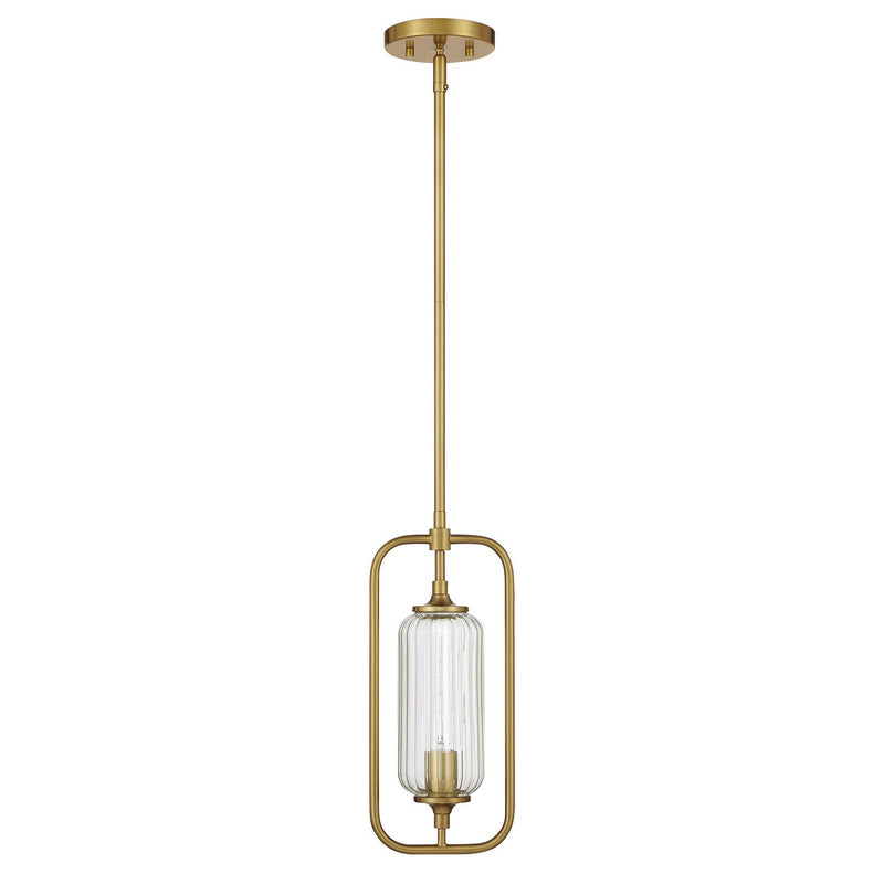 Savoy House 7-3022-1-322 One Light Mini-Pendant, Warm Brass (2)