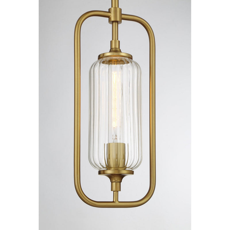 Savoy House 7-3022-1-322 One Light Mini-Pendant, Warm Brass (6)