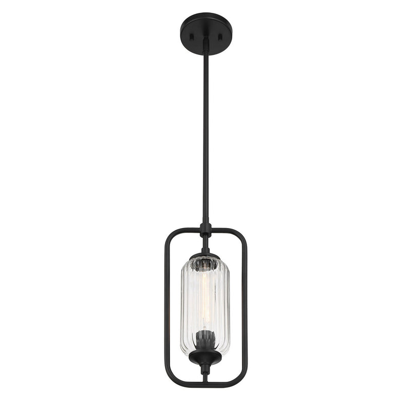 Savoy House 7-3022-1-89 One Light Mini-Pendant, Matte Black (3)