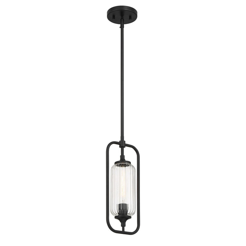 Savoy House 7-3022-1-89 One Light Mini-Pendant, Matte Black (4)