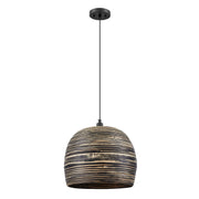 Savoy House 7-3096-1-202 One Light Pendant, Black Bamboo (2)