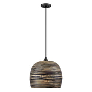 Savoy House 7-3096-1-202 One Light Pendant, Black Bamboo (3)