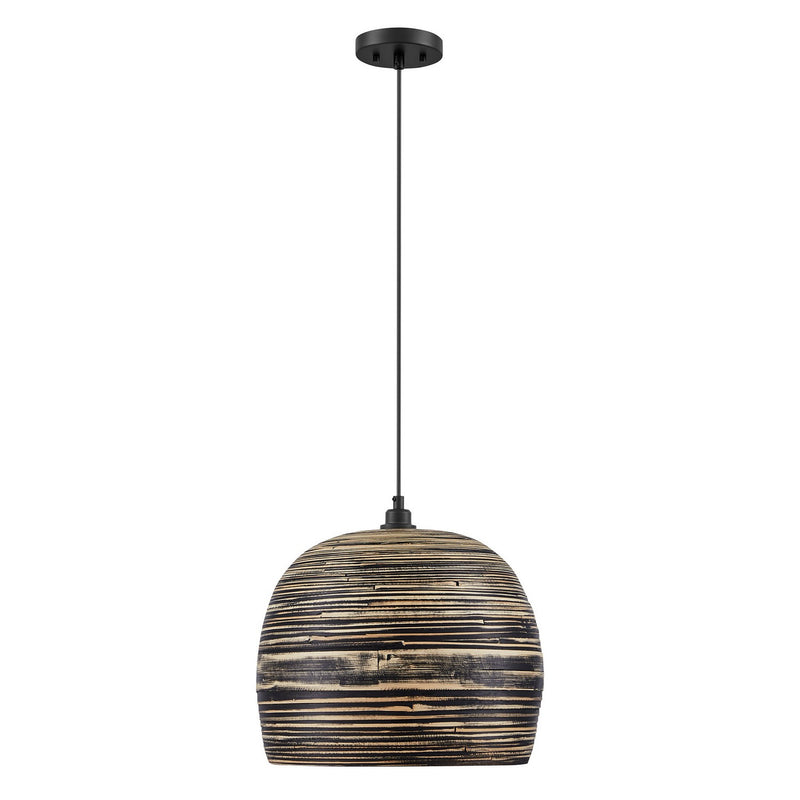 Savoy House 7-3096-1-202 One Light Pendant, Black Bamboo (3)