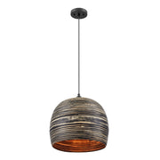 Savoy House 7-3096-1-202 One Light Pendant, Black Bamboo (4)