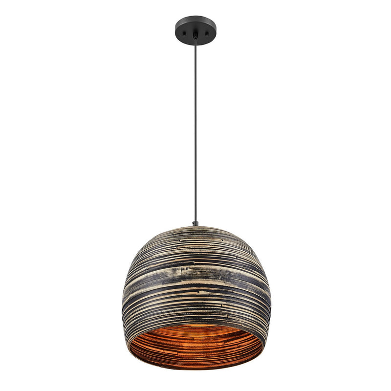 Savoy House 7-3096-1-202 One Light Pendant, Black Bamboo (5)